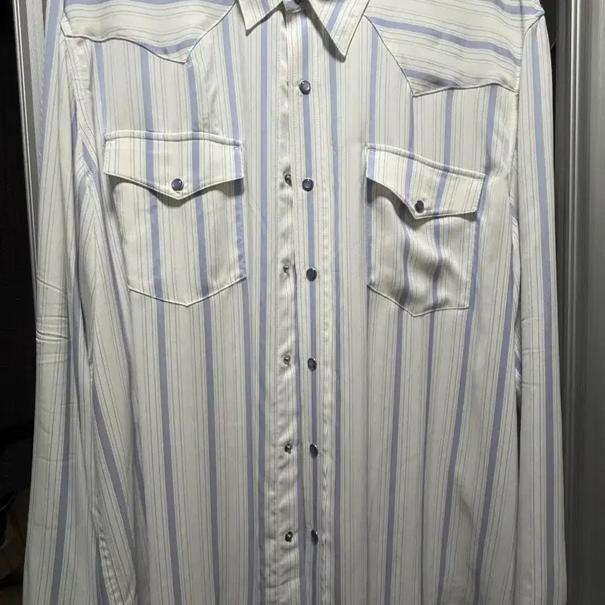 [BUNJANG] RECTO Western Shirt Sky Blue / RECTO 웨스턴셔츠 스카이블루