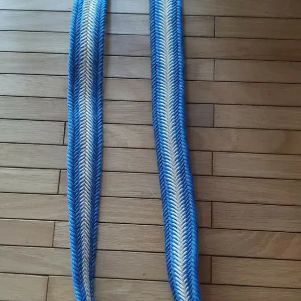 [BUNJANG] DANK Belgium Leather & Fabric Belt / DANK당크 벨트 블루(이탈리아제품/ 새상품)