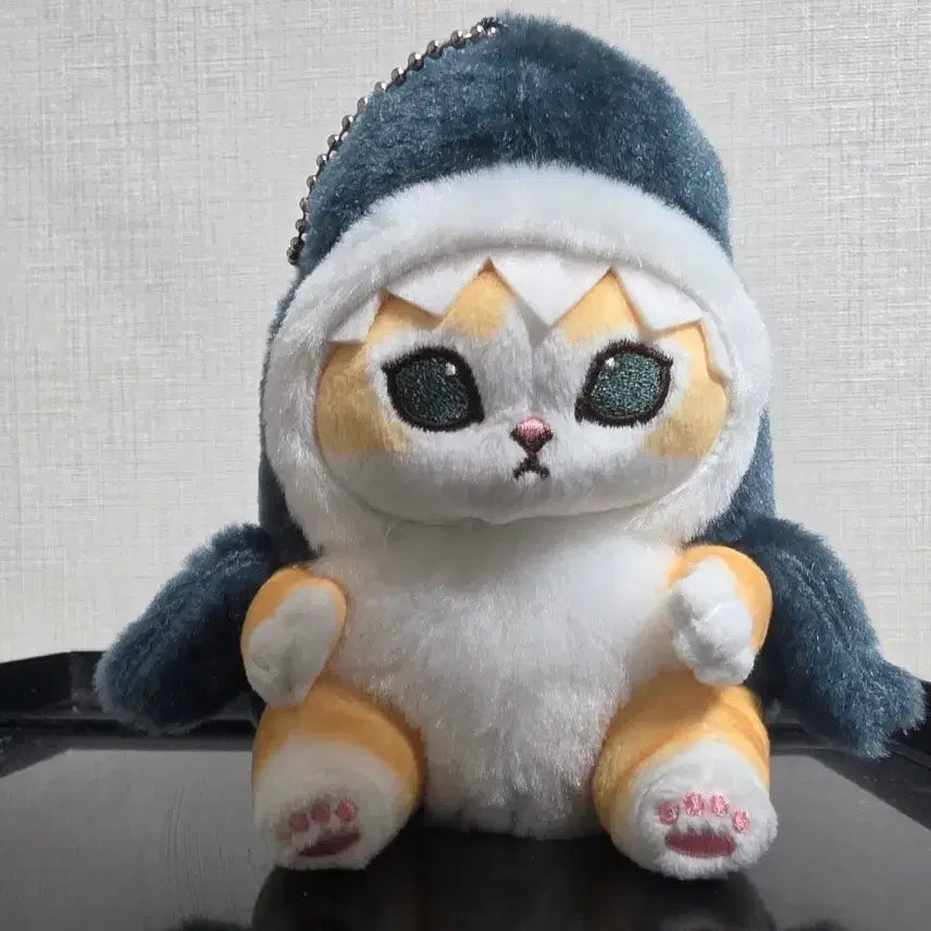 [BUNJANG] Moffu Sand Shark Cat Plush Keychain / 모프샌드 모후샌드 모푸산도 상어 고양이 인형 키링