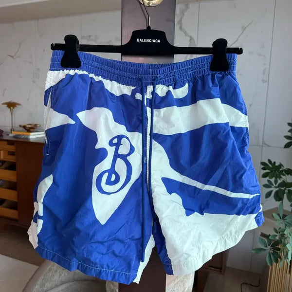 [BUNJANG] Burberry Blue Logo Swim Shorts - Medium / 버버리 수영복 반바지 M
