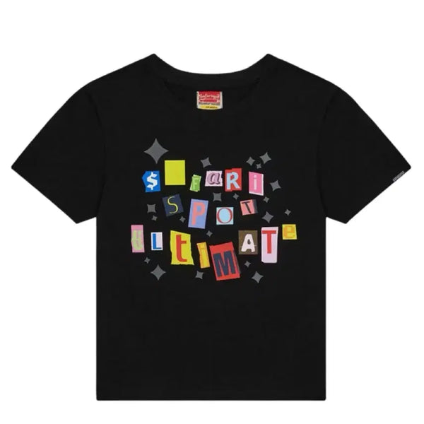 [BUNJANG] Safarispot Stickerpack Short Sleeve T-Shirt Black / 사파리스팟 1/2 Stickerpack Tee 스티커팩 반팔 블랙