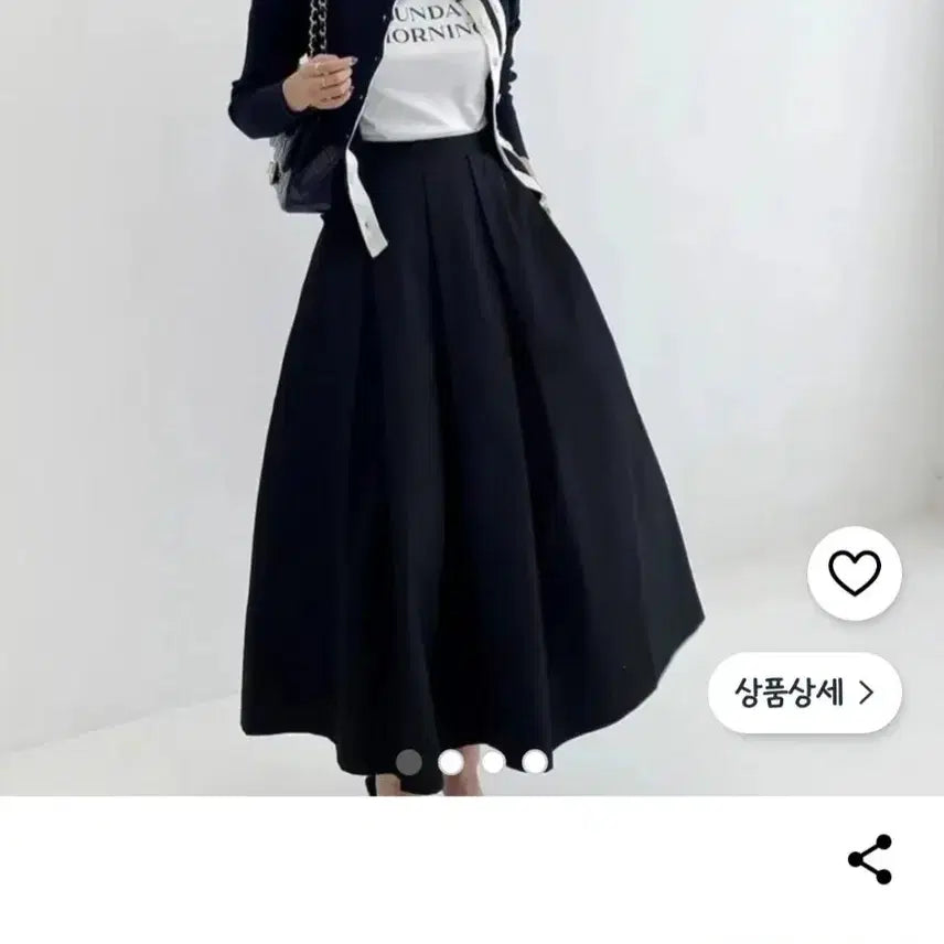 [BUNJANG] Daylog Pintuck Pleats A-line Band Maxi Long Skirt / 데이로그 핀턱 플리츠 A라인 밴드 맥시 롱스커트
