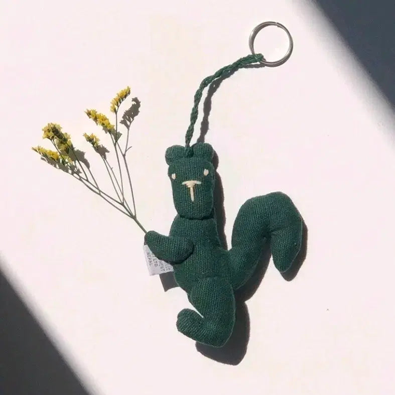 [BUNJANG] S'morewave Squirrel Handmade Keyring / 스모어웨이브 다람쥐 핸드메이드 키링