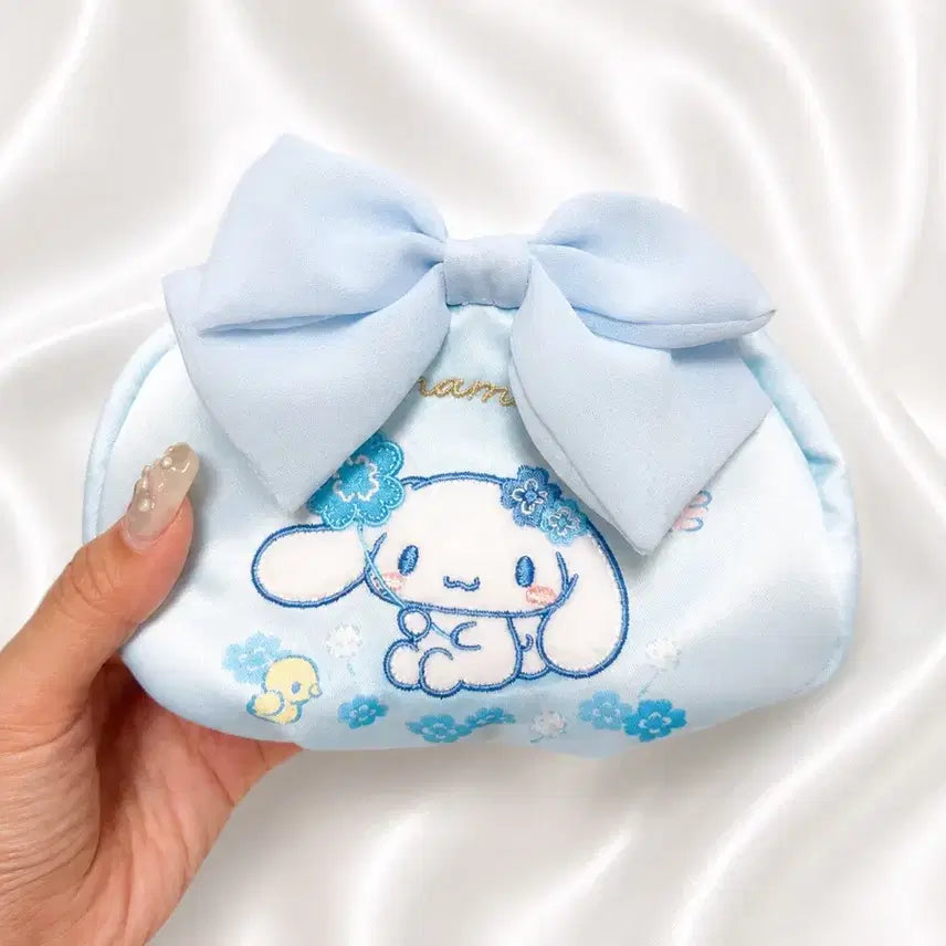 [BUNJANG] Cinnamoroll Mizuiro Clover Pouch / 시나모롤 미즈이로 클로버 파우치 (텍X)