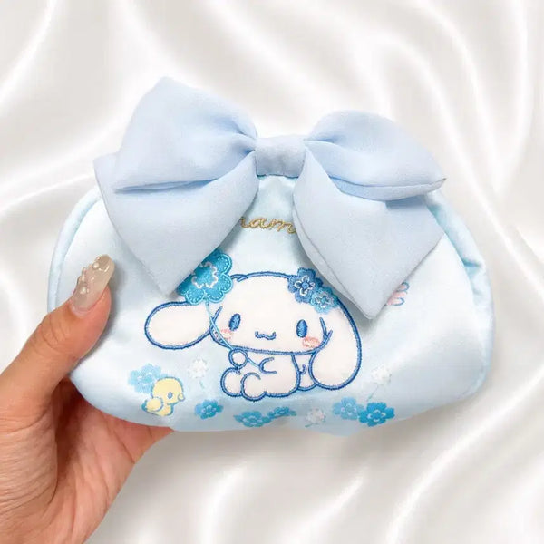 [BUNJANG] Cinnamoroll Mizuiro Clover Pouch / 시나모롤 미즈이로 클로버 파우치 (텍X)