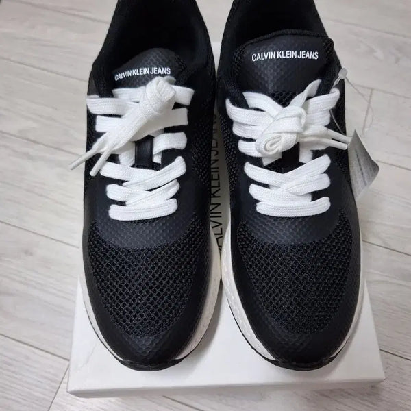 [BUNJANG] Calvin Klein Jeans Black Mesh Sneakers Size 240 / 캘빈클라인진  운동화240