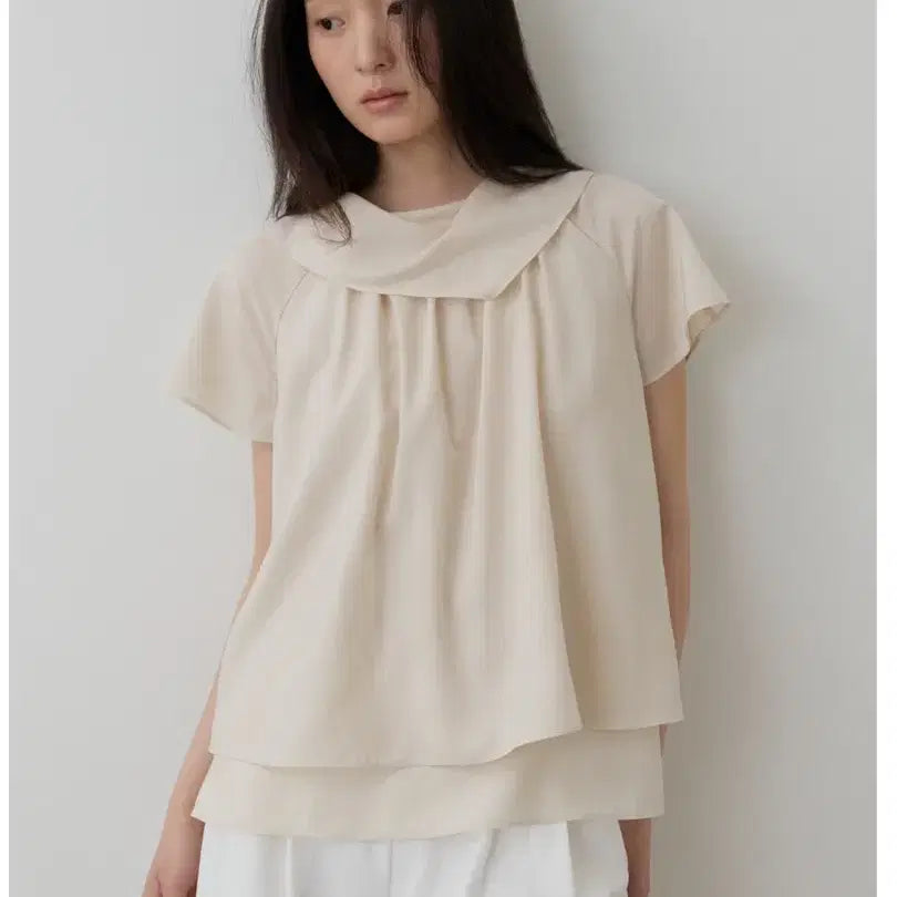 [BUNJANG] Towave 26ss Flare Blouse Shirring Blouse Summer Blouse for Guest Look / 토와브 26ss신상 새상품 플레어블라우스 셔링블라우스 여름블라우스 하객룩