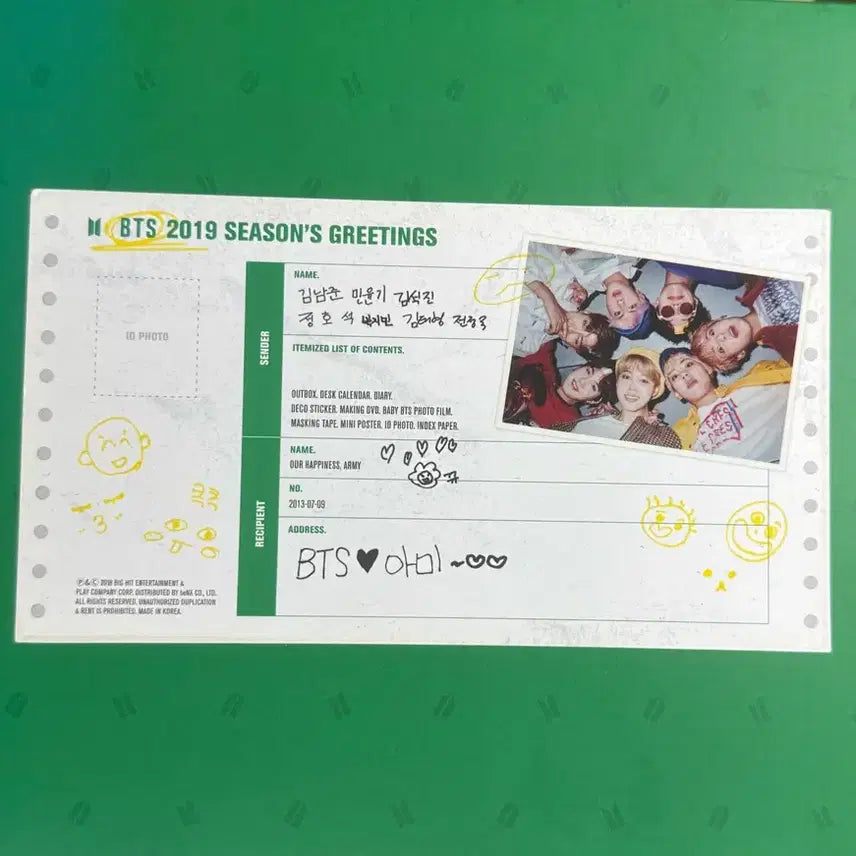 [BUNJANG] BTS Season's Greetings Bundle Set (2017-2021) / BTS 방탄 시즌 그리팅 17,18,19,20,21