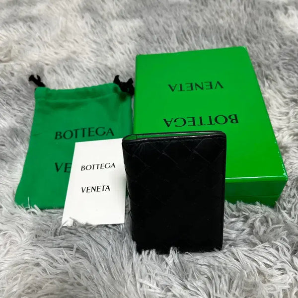 [BUNJANG] Bottega Veneta Intrecciato Flap Card Holder Navy / 보테가 플랩 카드지갑