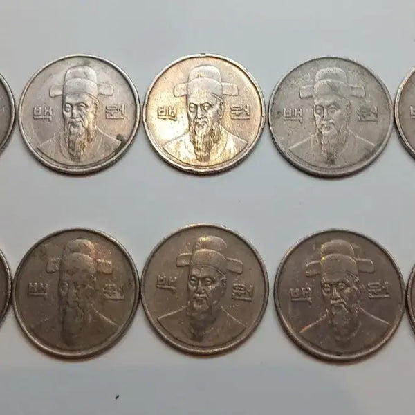 [BUNJANG] 1984 100 KRW Coin Bundle (10 pcs) / 1984년 100원 동전 10개 일괄