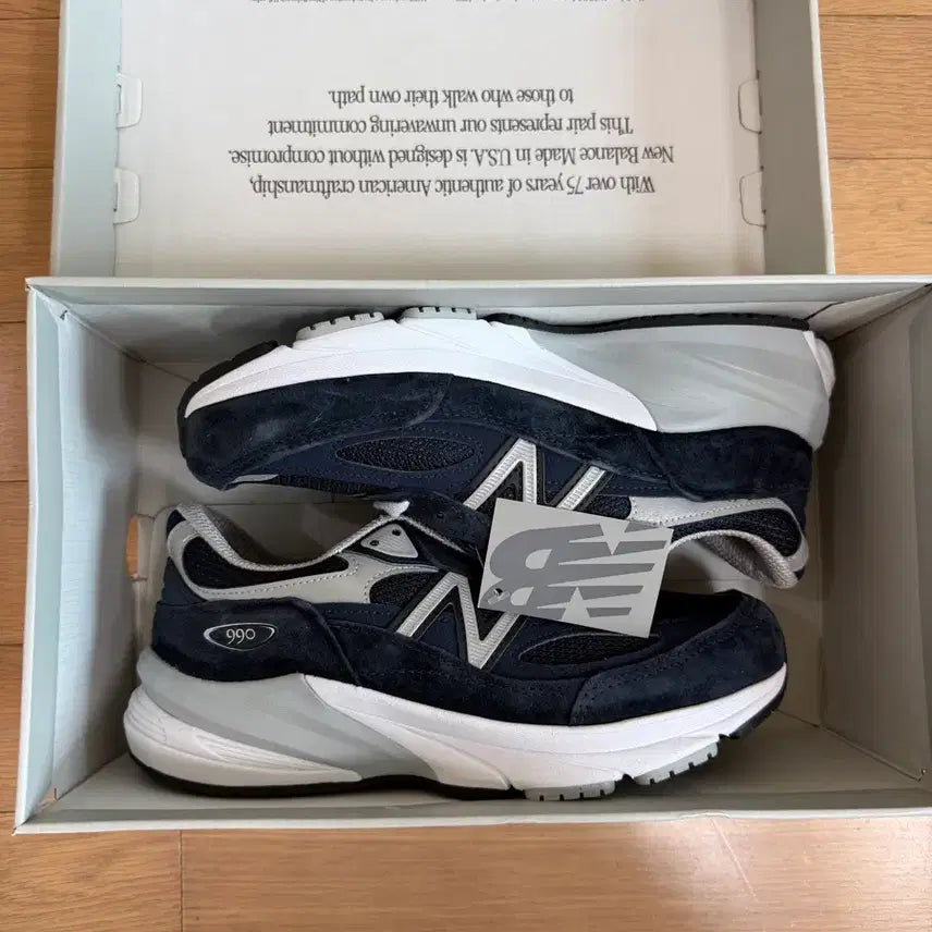 [BUNJANG] New Balance Women's 990 V6 Navy D Wide 235 / [235] 뉴발란스 우먼스 990 V6 네이비 D 와이드