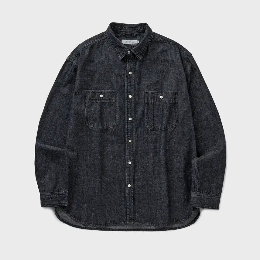 [BUNJANG] UNION BLUE Denim Work Shirt Black / 급매 - 유니온블루 - DENIM WORK SHIRT [BLACK]