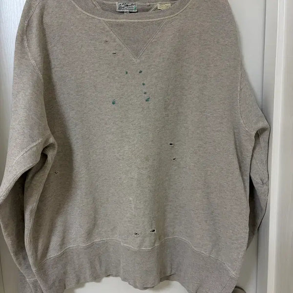 [BUNJANG] Levi's Vintage Clothing LVC 1940s Bay Meadow Distressed Sweatshirt XL / 리바이스빈티지클로딩 LVC 1940 베이메도우 디스트레스트 XL