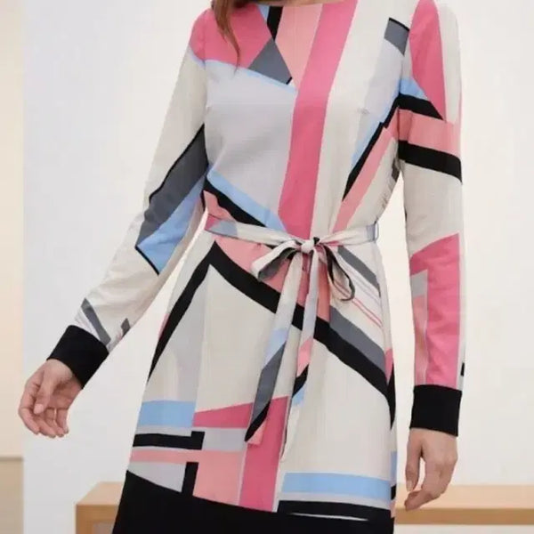 [BUNJANG] Giorgio Armani Geometric Pattern Long Dress / 아르마니 기하학 패턴 롱 원피스