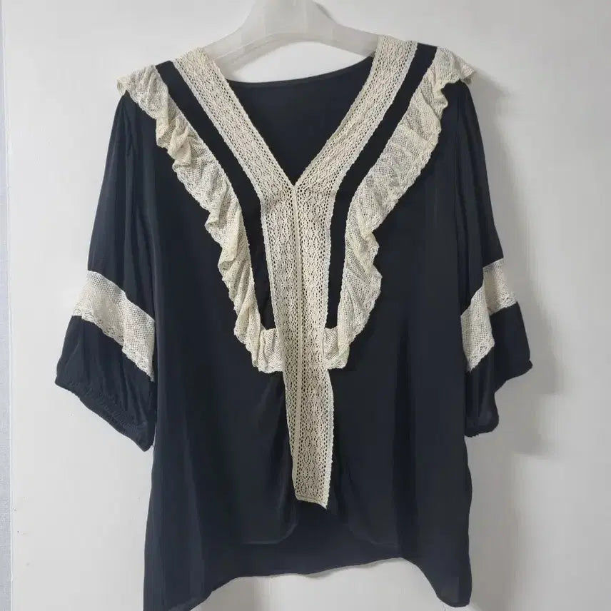 [BUNJANG] Black Silk Blouse / 실크블라우스