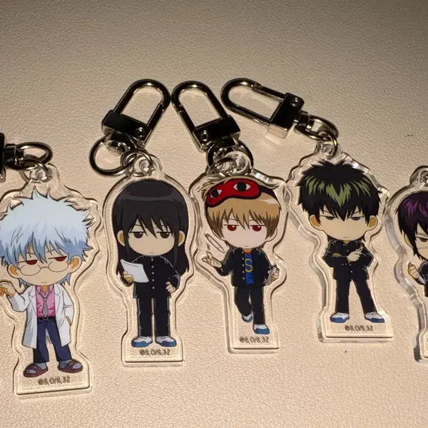 [BUNJANG] Gintama Shinsengumi SD Keychains 7 Types Bundle Set / 은혼 삼젯 sd 키링 7종 일괄