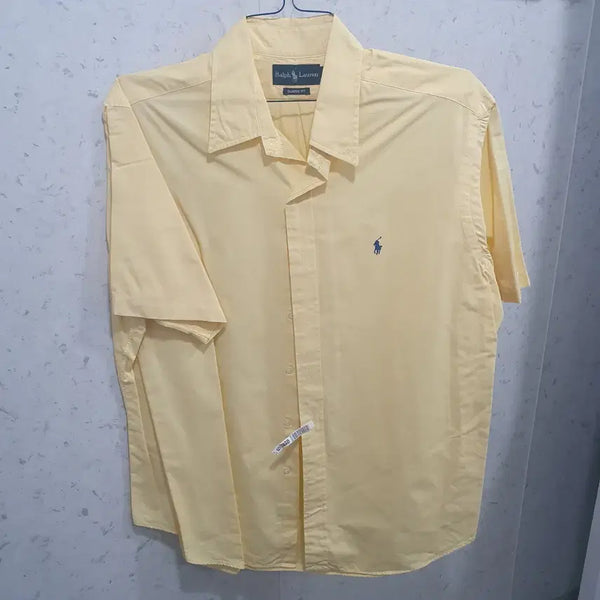 [BUNJANG] Polo Ralph Lauren Yellow Short Sleeve Shirt / 폴로 랄프로렌 반팔 셔츠 옐로우