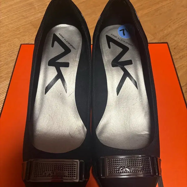 [BUNJANG] Encline Black Leather Heels (245mm) / 엔클라인 구두 (245mm)