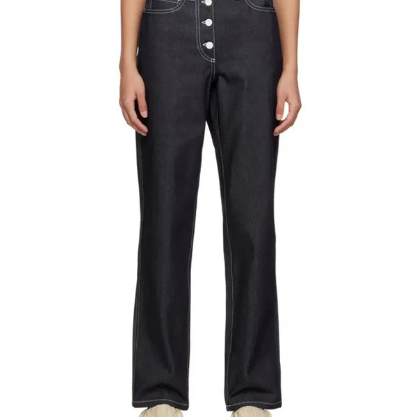 [BUNJANG] SUNNEI Contrast Stitch Denim Pants Dark Denim / (새상품) 써네이(SUNNEI) 콘트라스트 스티치 데님 팬츠 다크 데님