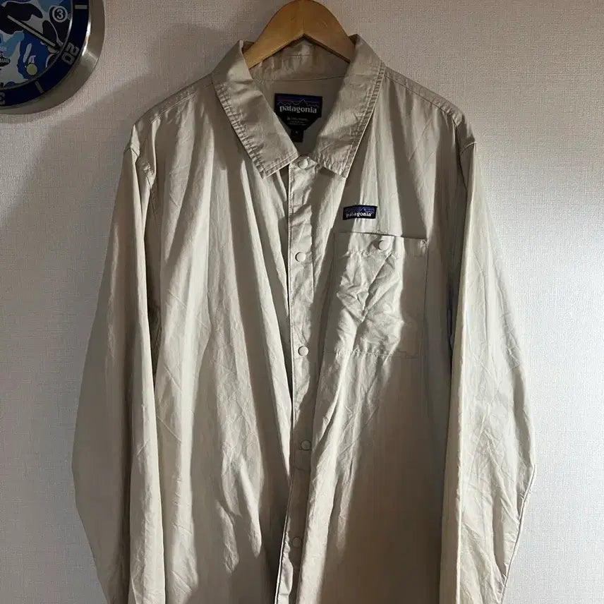 [BUNJANG] Patagonia Organic Cotton Shirt Jacket Beige XL / 파타고니아 유기농코튼 셔츠자켓