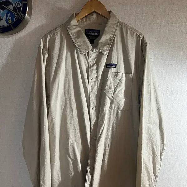 [BUNJANG] Patagonia Organic Cotton Shirt Jacket Beige XL / 파타고니아 유기농코튼 셔츠자켓