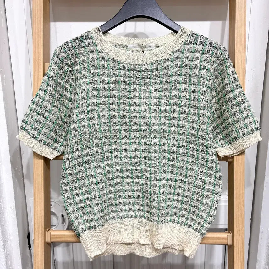 [BUNJANG] Olive des Olive Short-Sleeve Knit Top 2 Colors / [새상품] 올리브데올리브 반팔니트 2컬러
