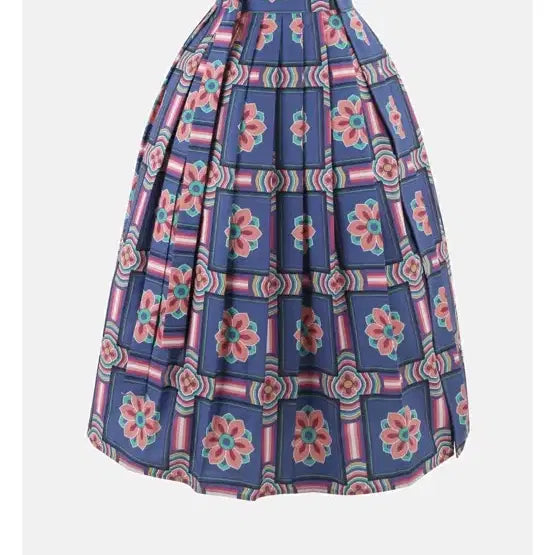 [BUNJANG] Yeoinsa Dancheong Wrap Skirt Short S / 여인사 단청 허리치마 s짧은