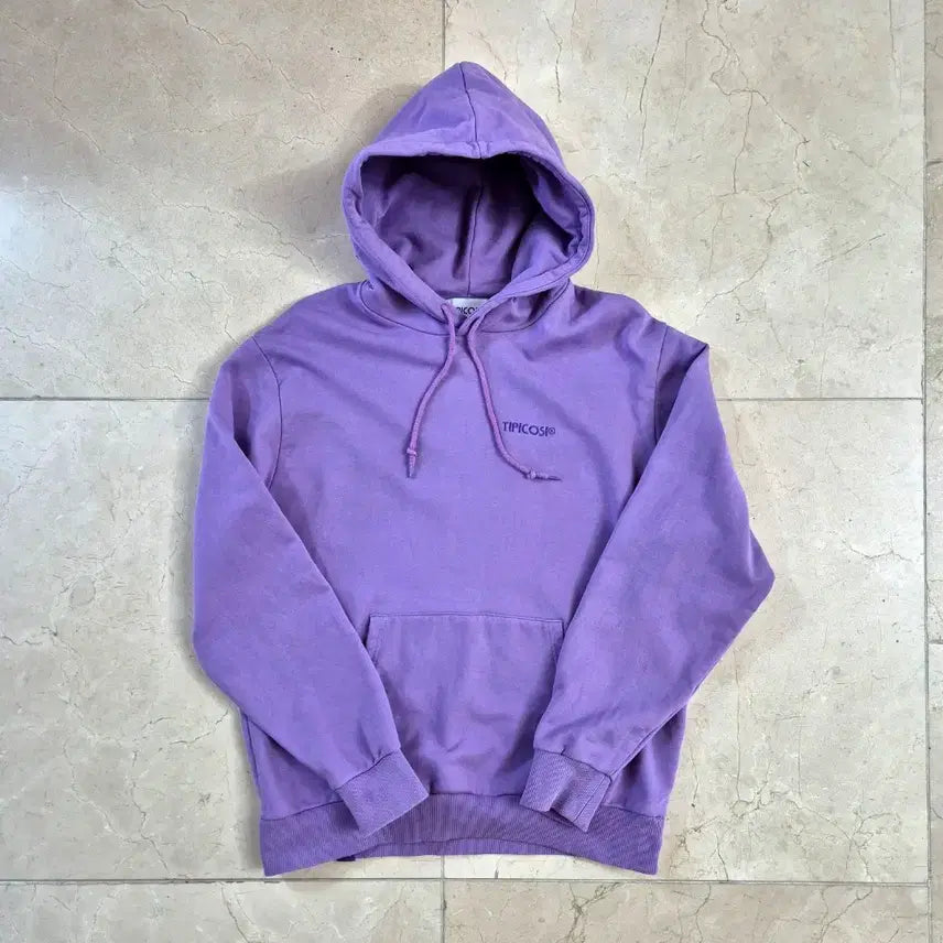 [BUNJANG] Tipicosi Semi Over Light Purple Hoodie Sweatshirt L / 티피코시 / 세미오버 라이트 퍼플 후드 스웨트 / L