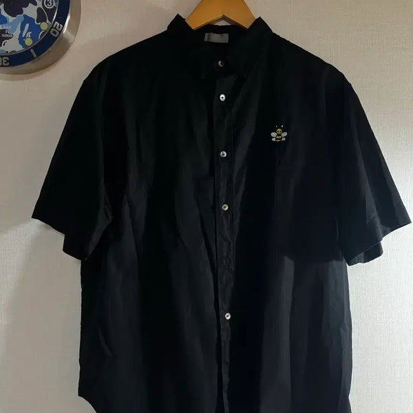 [BUNJANG] Dior x KAWS Black Shirt / 디올 킴존스 카우스 블랙셔츠