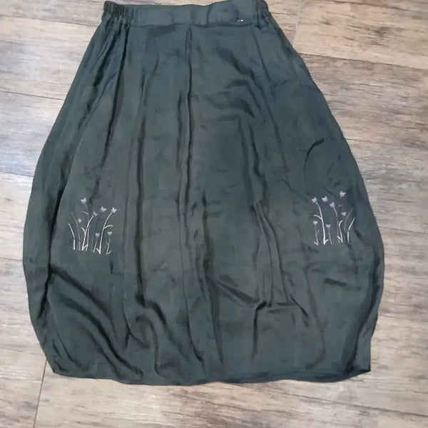 [BUNJANG] Punggi Inyeon Natural Dyed Earthenware Skirt / 풍기인견 천연염색 항아리치마