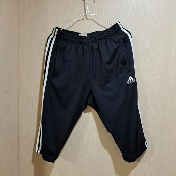 [BUNJANG] Adidas Training 3-Stripes 7/10 Length Pants Black / 아디다스 트레이닝 3선 7부 팬츠 블랙