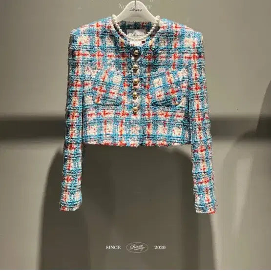 [BUNJANG] Labovintage Sophie Tweed Jacket - Blue Check Setup / [새상품] 라보빈티지 Sophie 소피 트위드 자켓 - 블루 셋업
