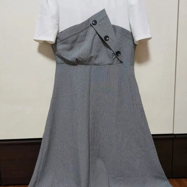 [BUNJANG] Xinyi Fushi Check Pattern Midi Dress / Xinyi Fushi 체크 원피스 66사이즈 정도