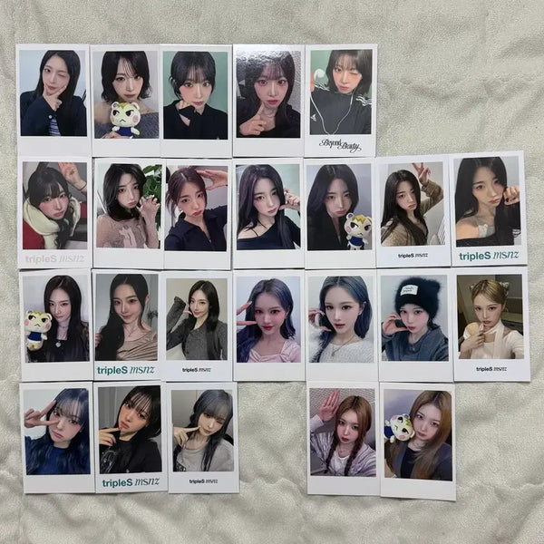 [BUNJANG] tripleS Nien Sohyun Sgwi Mayu Lynn Jubin Mi-Suhyun-Joo Photocard / 트리플에스 니엔 소현 신위 마유 린 주빈 미소녀즈 팬싸 특전 폴라