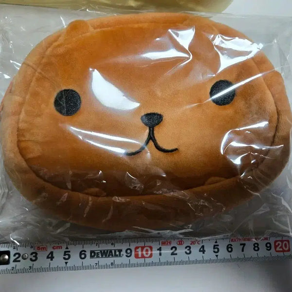[BUNJANG] Capybara Face Pouch Velvet / 카피바라상 얼굴 파우치