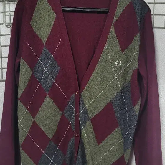 [BUNJANG] Fred Perry Argyle Cardigan / 가디