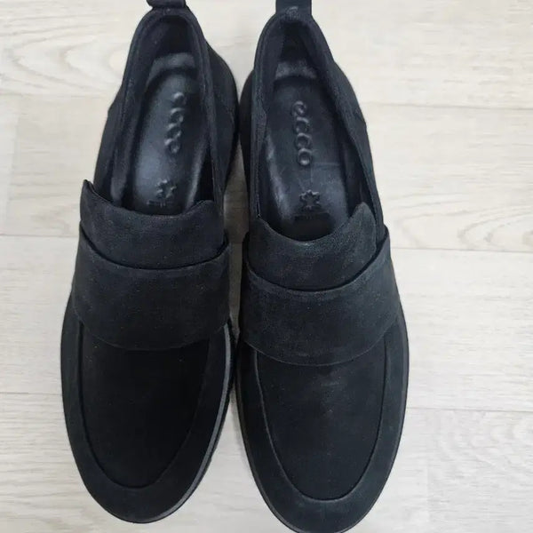[BUNJANG] ECCO Black Suede Loafers - New Condition / ECCO 블랙 스웨이드 로퍼 새상품