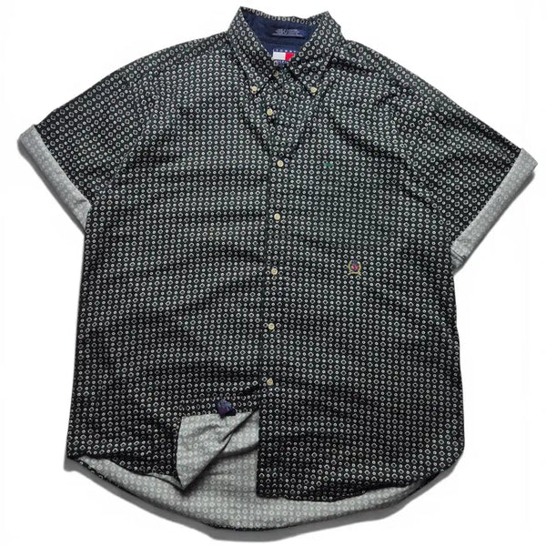 [BUNJANG] Tommy Hilfiger Pattern Short Sleeve Shirt / [3일간 20%할인] [L] 타미힐피거 패턴 반팔셔츠