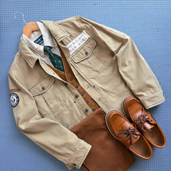 [BUNJANG] Polo Ralph Lauren Ripstop Military Trucker Jacket / 폴로 랄프로렌 립스탑 밀리터리 트러커 자켓