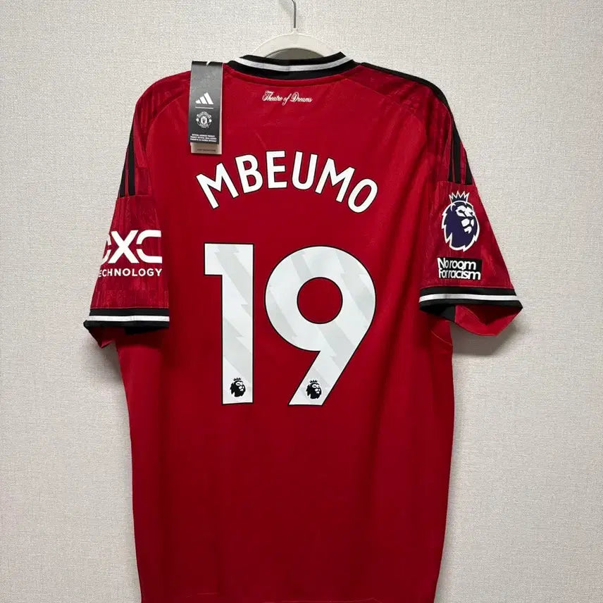 [BUNJANG] Manchester United 25-26 Home No.19 Rashford Authentic Replica Jersey / (새상품) 25-26 맨유 홈 No.19 음뵈모 정품 유니폼