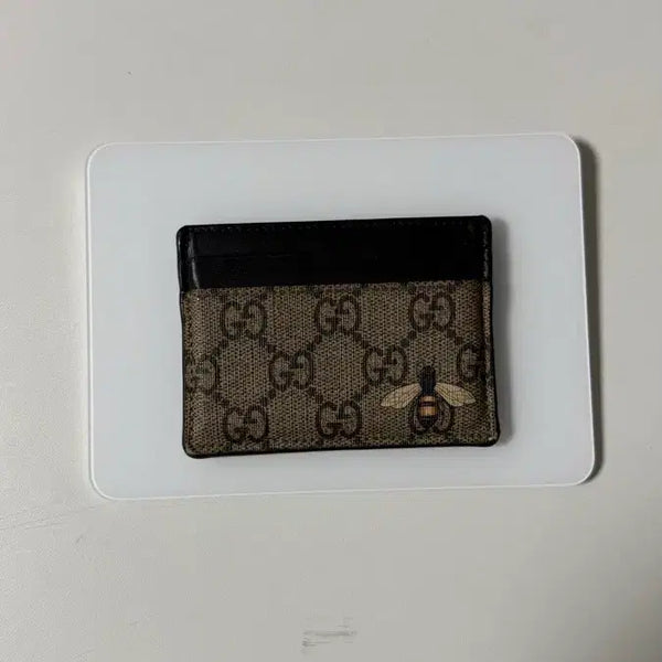 [BUNJANG] Gucci GG Supreme Bee Card Holder / 구찌 꿀벌 카드지갑