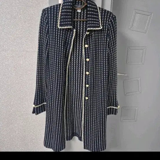 [BUNJANG] Saint John Collection Navy Long Cardigan / 세인트 존 컬렉션 네이비 롱 가디건