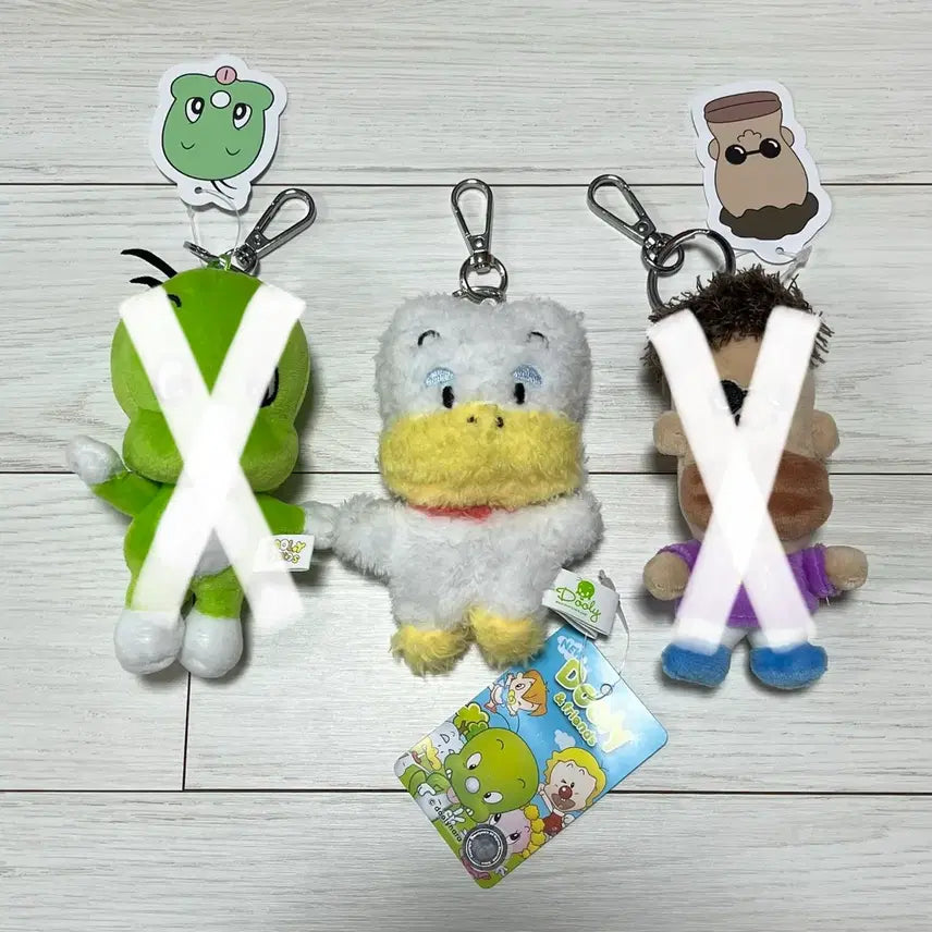 [BUNJANG] Dooly the Little Dinosaur Ddochi / Mikol Doll Keychain / 아기공룡둘리 또치 인형 키링 새상품 판매