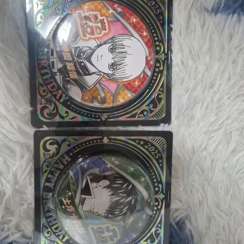 [BUNJANG] Gintama Birthday Jump Can Badge Set (Okita Sougo, Hijikata Toshiro) / 은혼 생일 점프 캔뱃지 2종 (오키타 소고, 히지카타 토시로)