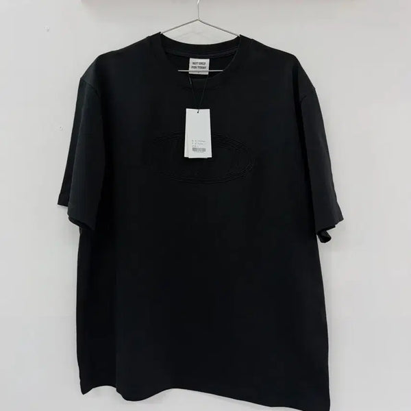 [BUNJANG] NOT ONLY TODAY Embroidered Logo Short Sleeve T-Shirt / 낫온리포투데이 자수로고 반팔 티셔츠