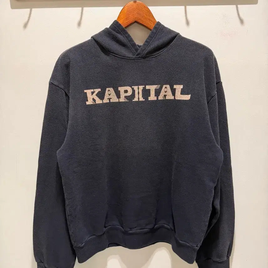 [BUNJANG] Capital Black Hoodie Size 4 / 캐피탈 후드티 블랙 4사이즈