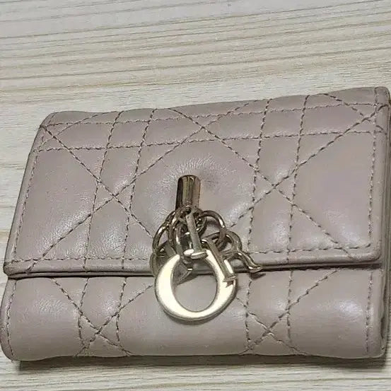 [BUNJANG] Dior My Dior Wallet Powder Beige Lambskin / 디올 My Dior 파우더 베이지 반지갑