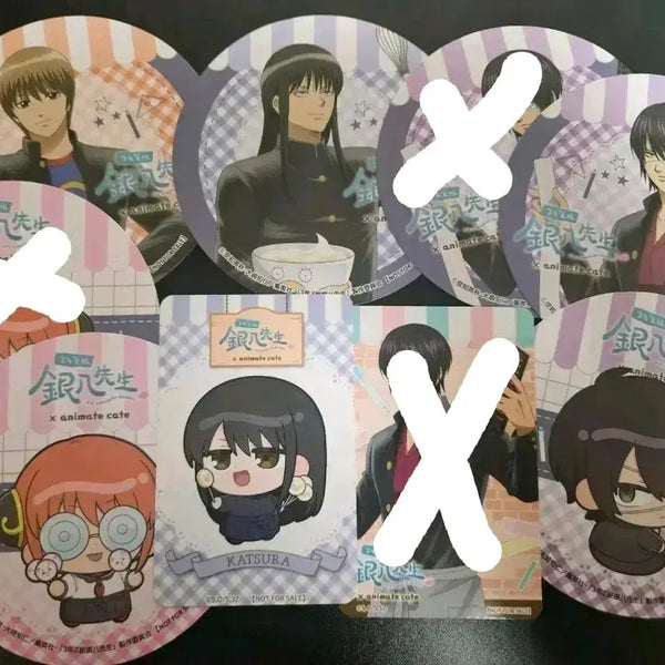 [BUNJANG] Gintama 3Z Animate Cafe Exclusive Coaster & Photocard / 은혼 삼젯 애니메이트 카페 콜카 특전 코스터 포카. 신스케,카츠라,소고