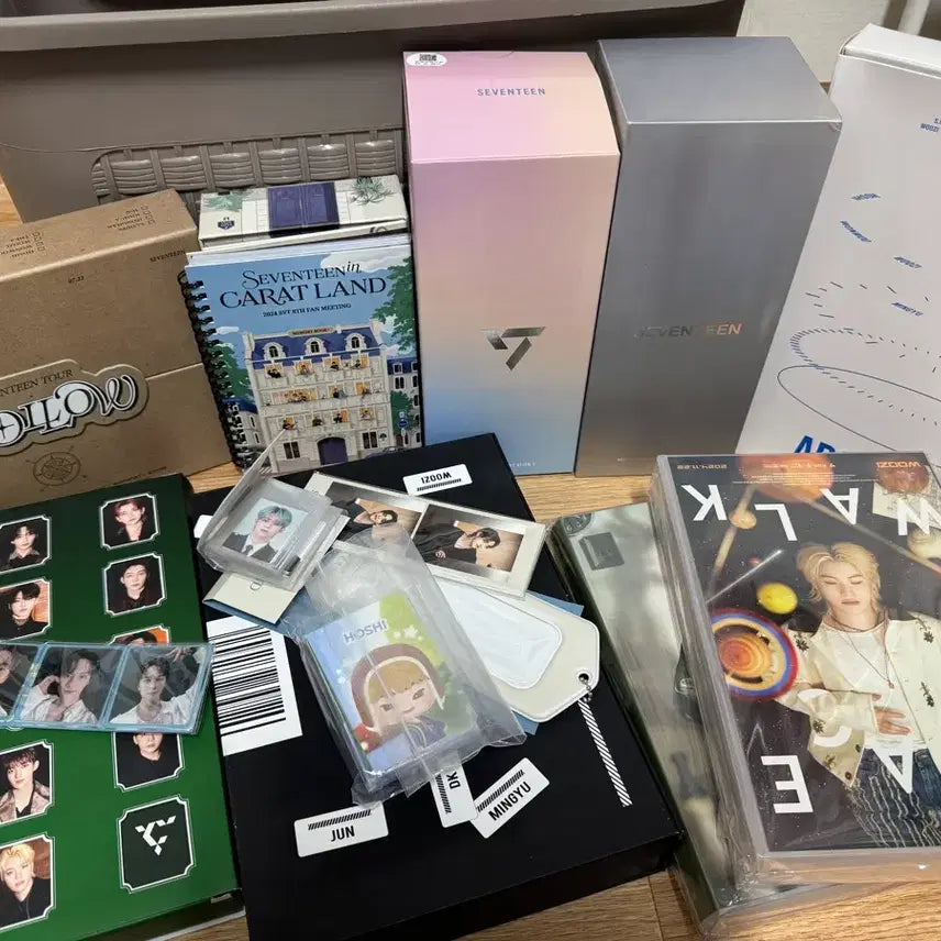 [BUNJANG] SEVENTEEN Bundle Set (Photocards, Season's Greetings, Blu-ray, Carat Bong) / 세븐틴 굿즈 일괄