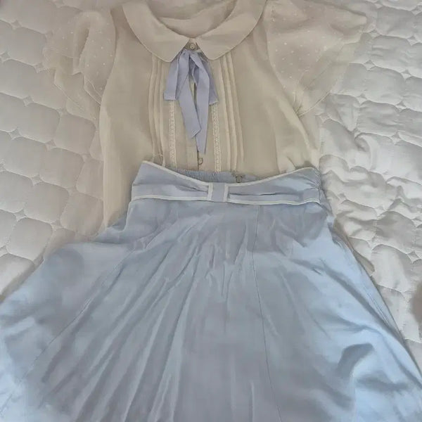 [BUNJANG] Arrow Blouse and Skirt Set / arrow 블라우스 스커트세트